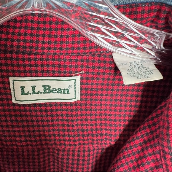 Vintage LL Bean Denim Shacket Shirt Mens XXL Blue Flannel Lined Jacket - Picture 2 of 10